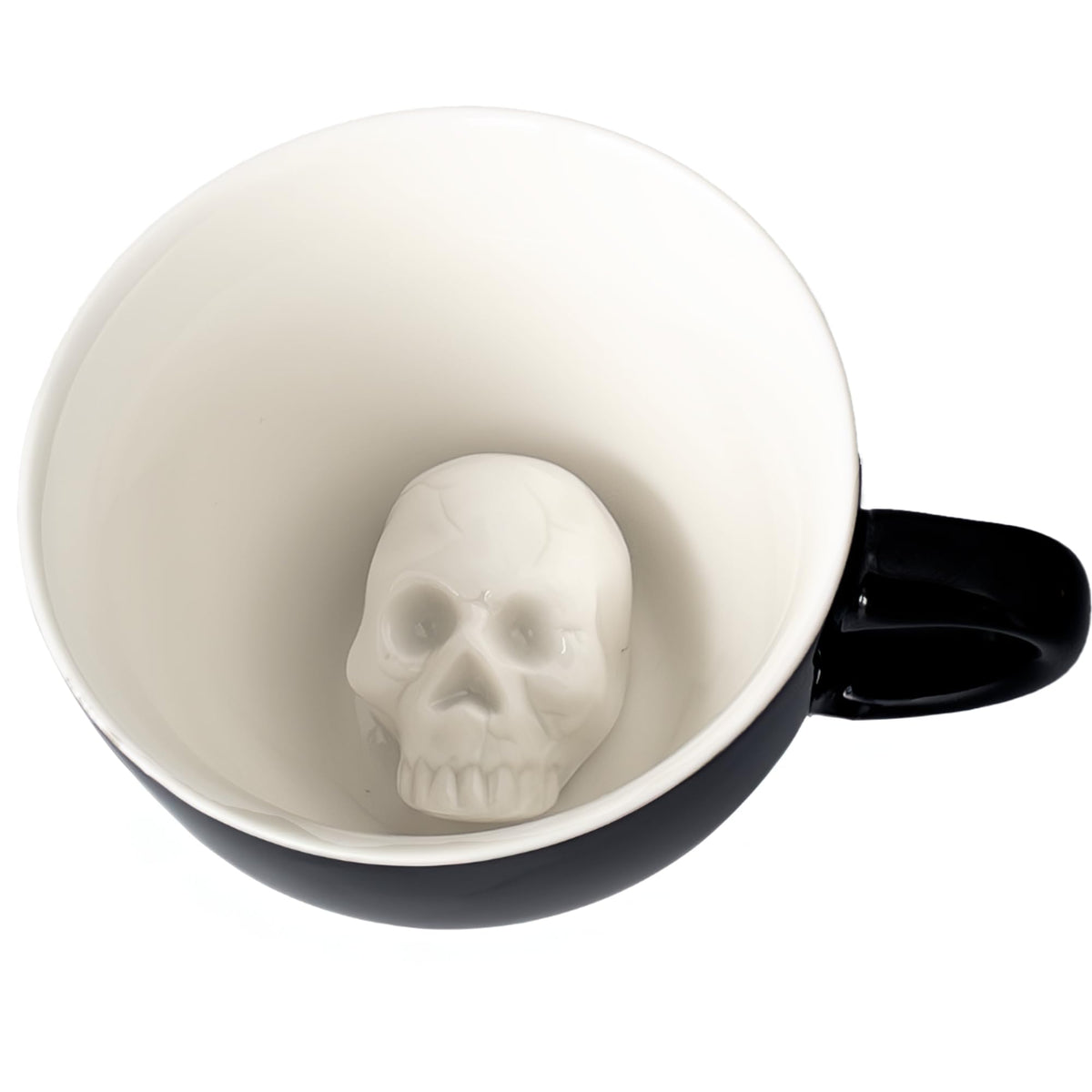 Creature Cups Skull - Ceramic Mug - Hidden 3D Creature Inside, Spooky Horror-Themed Coffee Cup