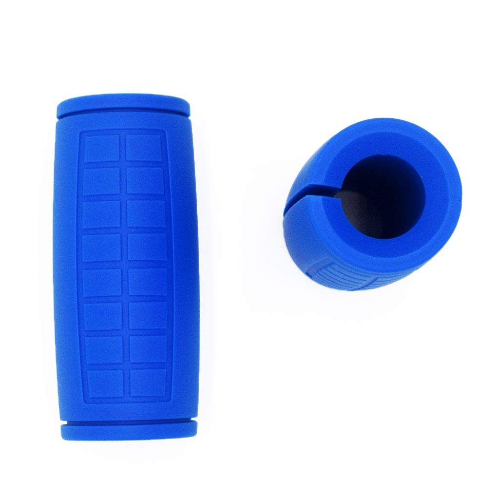qibylift Pull Up Thick Bar Adapter, Weight Grips Bar Fit for Standard Barbell - Dumbell Handles, Silicone Rubber Barbell Grips for Weight Lifting Cable Attachments & Fitness Training (Blue)