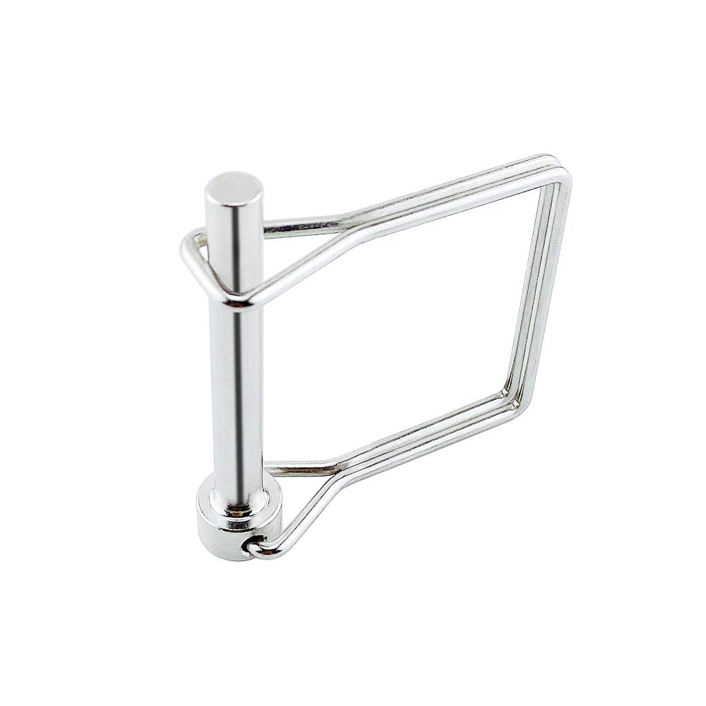2 Pack Full 316 SS Square Pto Pin, Safety Coupler Pin 5/16" x 2.76"(8mm x 70mm), Full Marine Grade 316 Stainless Steel Heavy Duty Shaft Locking Pin