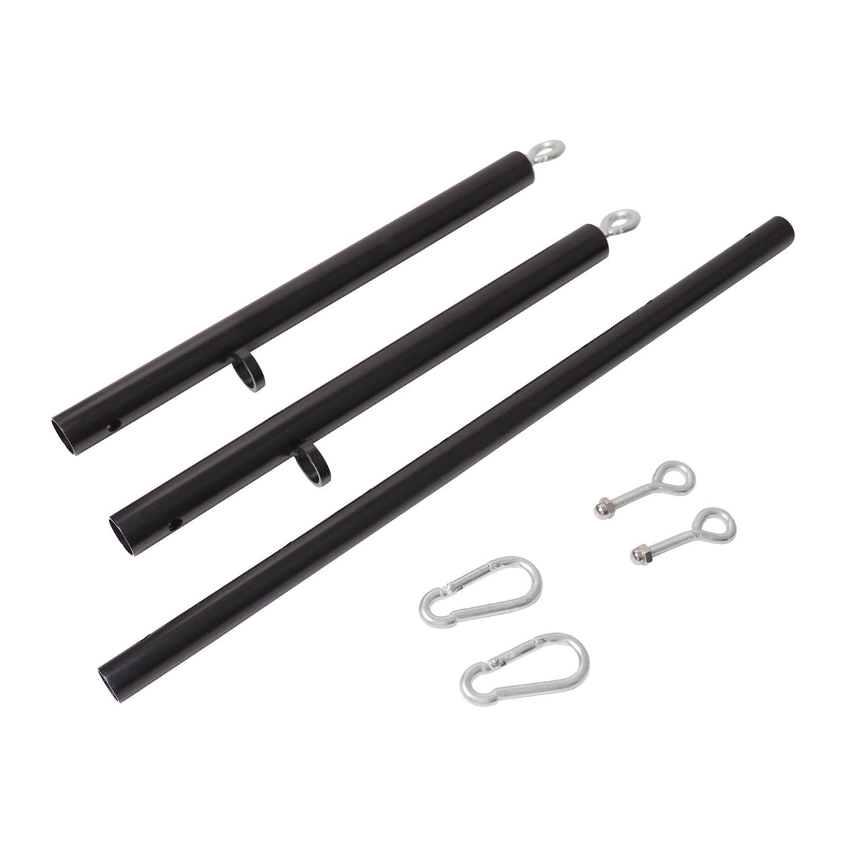 3 in 1 Heavy Duty Stainless Steel Expandable Black Spreader Bar,Workout Bar for Home Gym Training Bar,Portable Detachable Pilates Kit