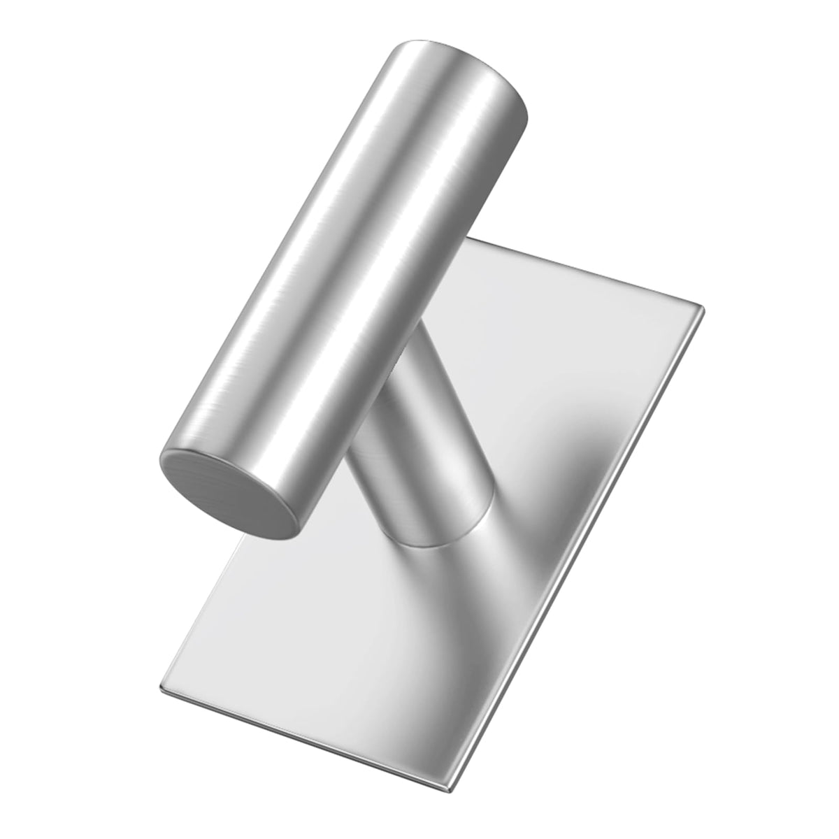 VAEHOLD Wall Towel Hooks, Heavy Duty Sticky Holder Waterproof Towel Hooks for Hanging Coat, Clothes, Closet Hook Wall Mount for Kitchen (Silver, 2 Pack)
