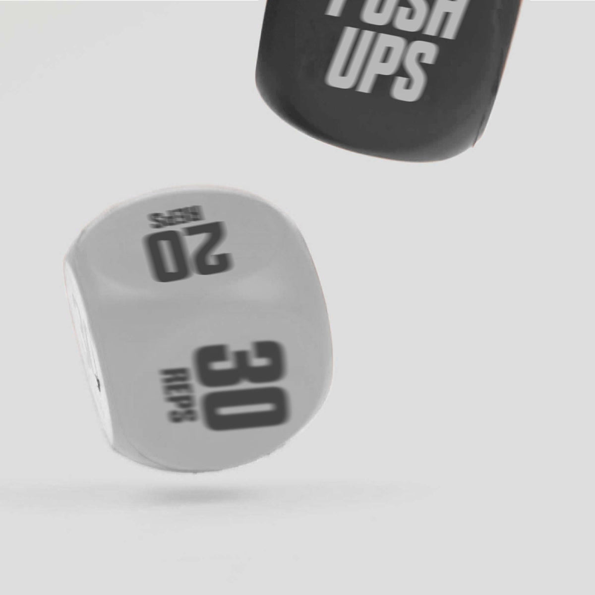 Phoenix Fitness Exercise Dice,Workout Dice Game for Cardio, HIIT Training and Exercise Classes,Training Includes Push Ups, Squats, Jumping Jacks, Crunches and Wildcard for Home and Gym,Black