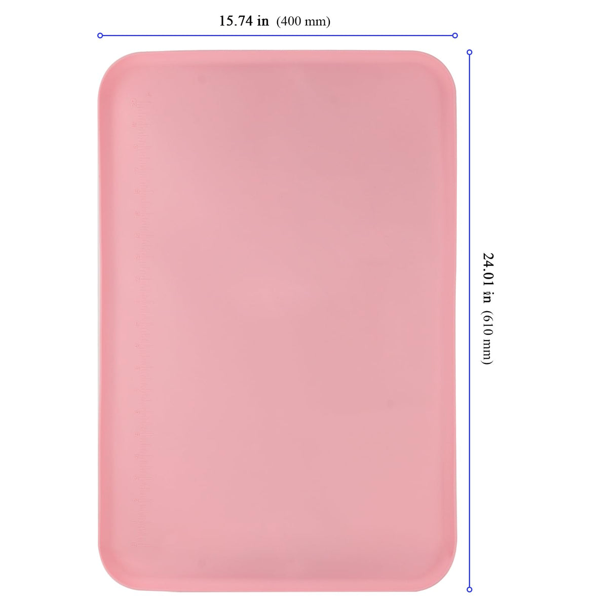 YUENPUN 2 Pcs Silicone Art Mat for Crafts, Silicone Sheet for Crafts with Raised Edges, 16x24 Inch Painting Mat for Resin, Clay, Slime, Jewelry Making