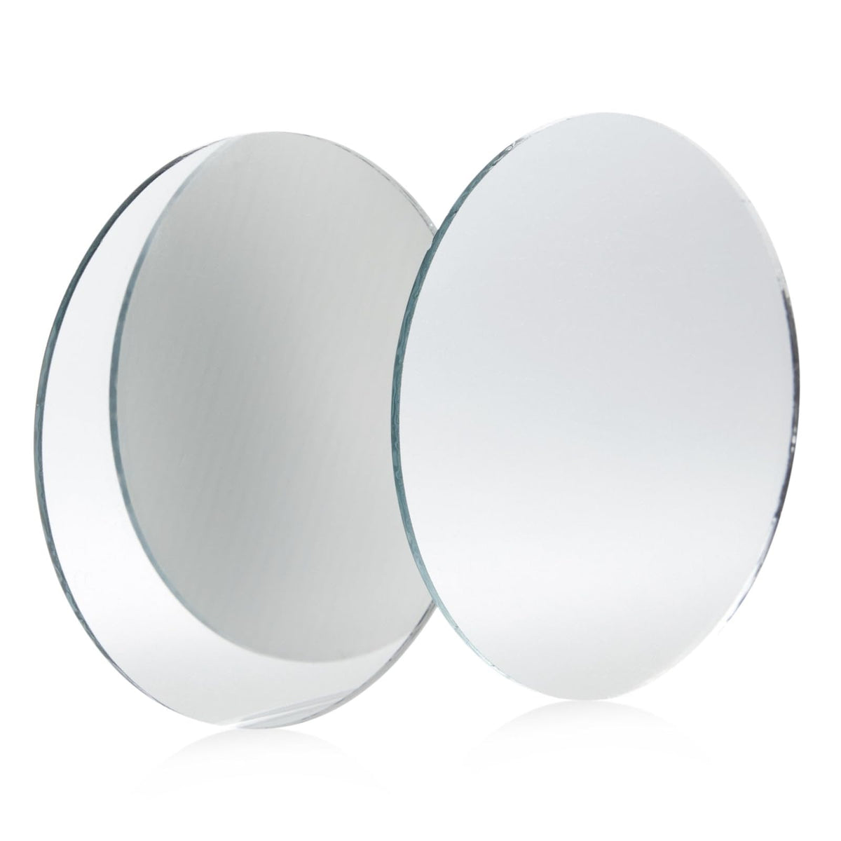 Juvale Craft Mirrors Bulk Mini Glass Tiles - 60-Pack 2-Inch Round Tiles - DIY Mosaic Crafts - Tiny Mirrors for Table Centerpieces & Wall Decor