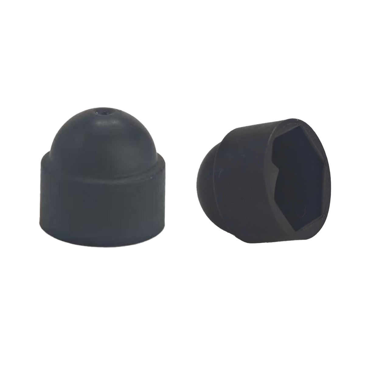 bskkw 30PCS M10x17x20.5mm Black Hex Bolt Nut Protection Caps, Plastic Dome Covers for Hexagonal Screws, Waterproof Decorative Caps for Exposed Hardware