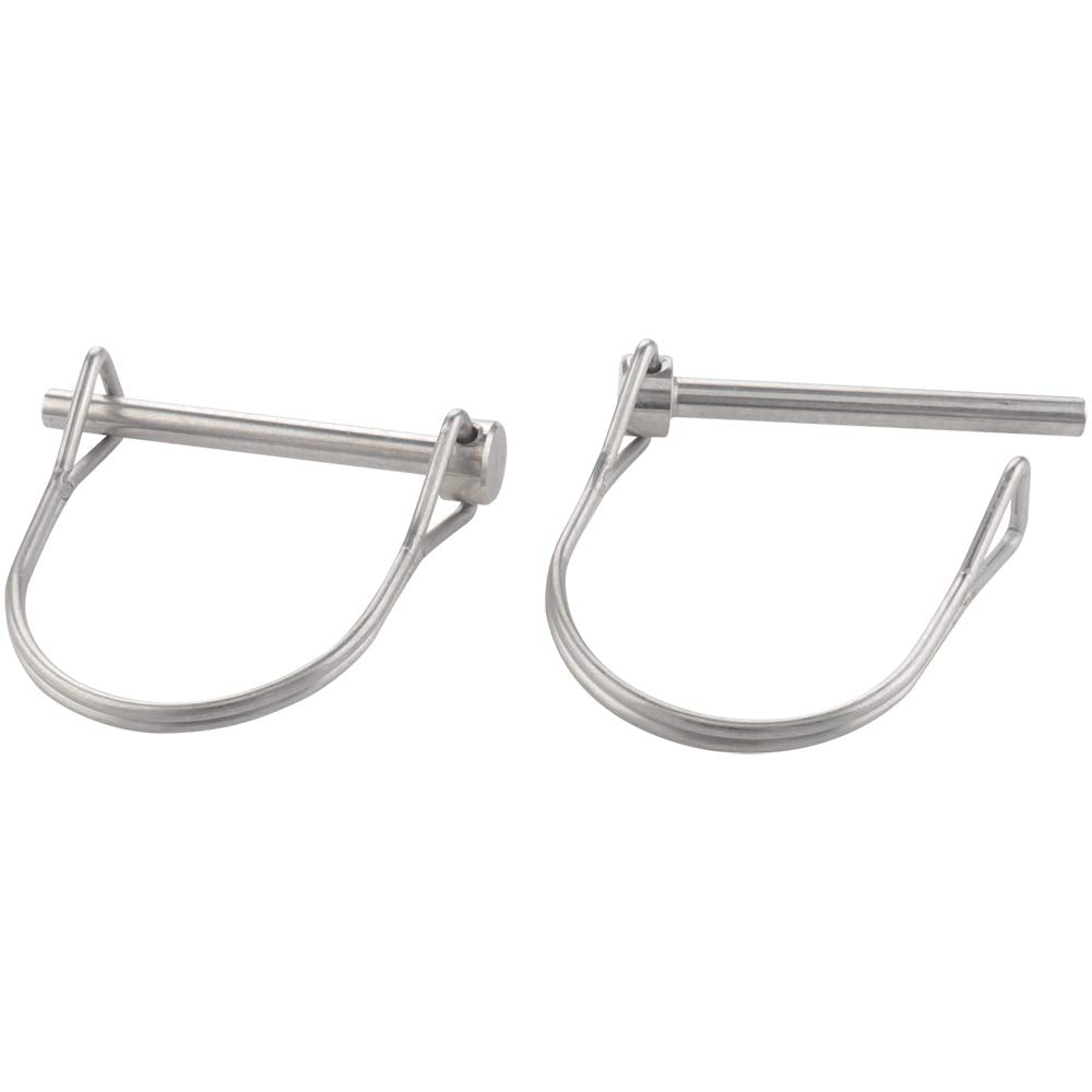 2 Pack Safety Coupler Pin 0.197" x 1.97"(5mm x 50mm), Full Marine Grade 316 Stainless Steel Heavy Duty Shaft Locking Pin