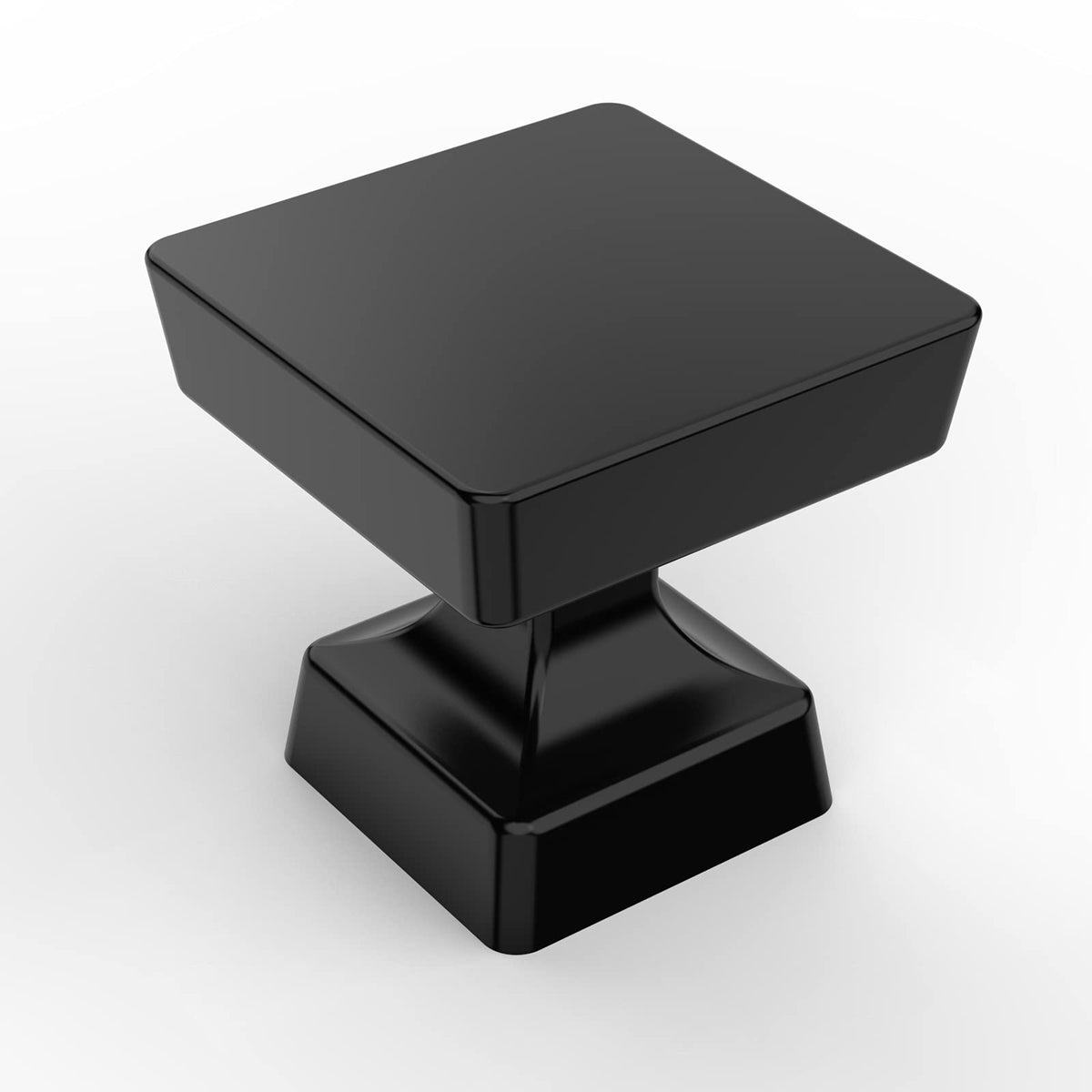 Asidrama 10 Pack 1-1/4 inch Matte Black Kitchen Cabinet Knobs - Dresser & Drawer Knobs - Zinc Cabinet Hardware