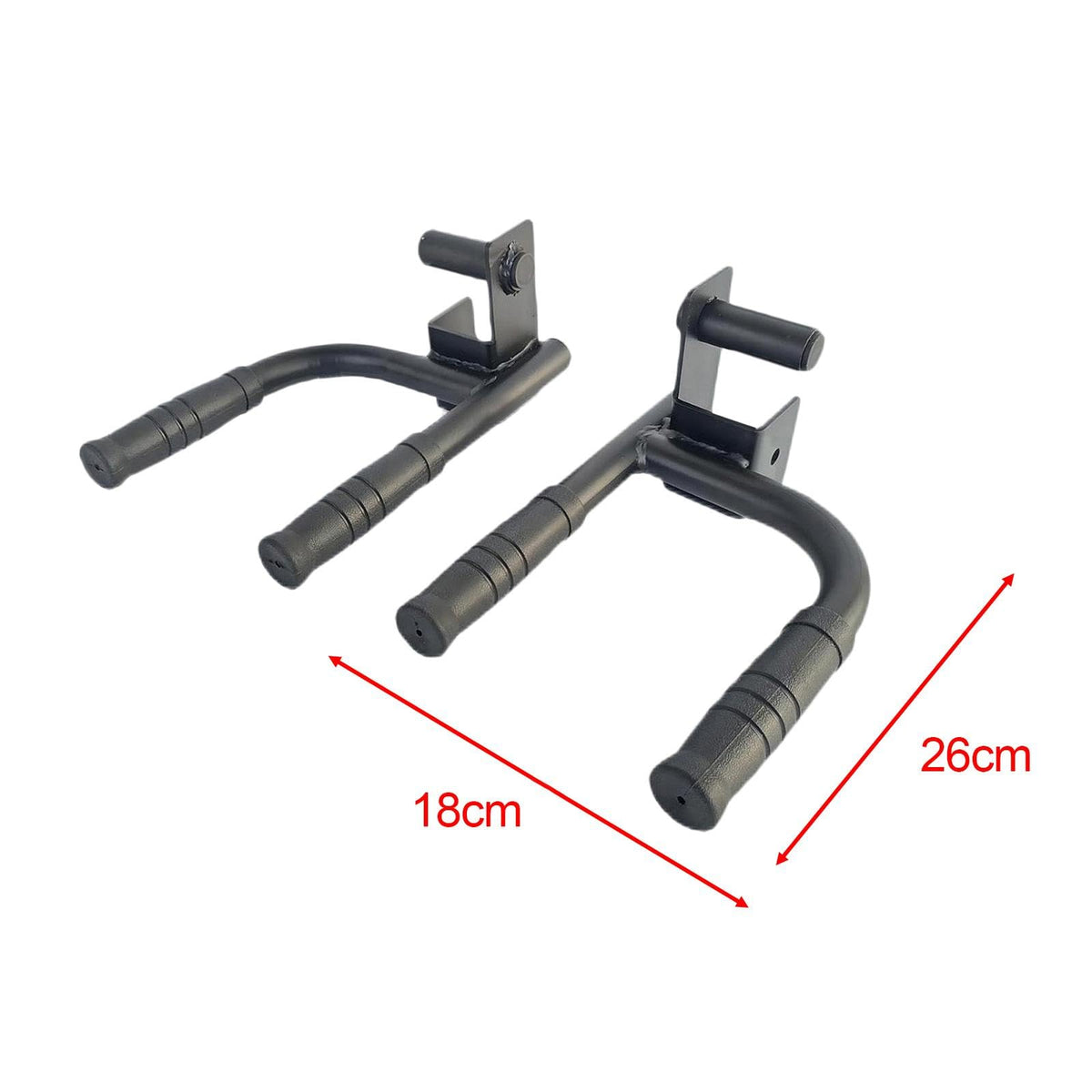 Aosekaa 2X Fitness Dip Bar Attachments for 2" x 2" or 3" x 3" Power Racks, Narrow & Wide Dips Double Handles, Wide Margin