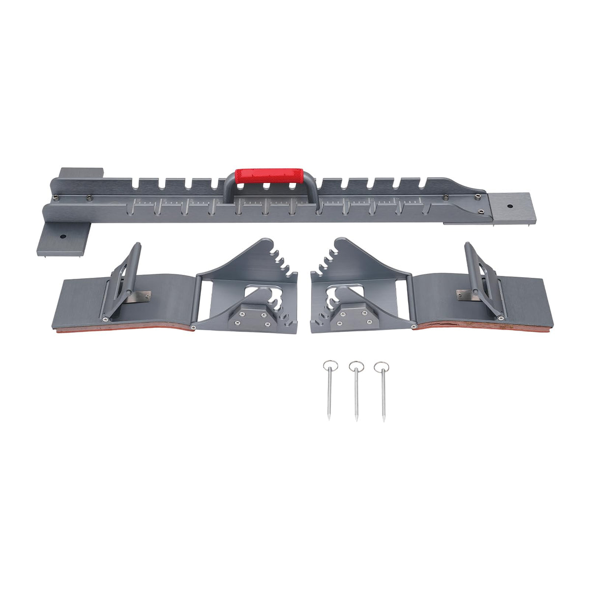 GONGDUN Running Starting Blocks Adjustable Aluminum Alloy Track Starting Block for Competition 4-Angle Adjustable Pedals Equipment for Cinder & Plastic Tracks (9.44 * 35.43in)