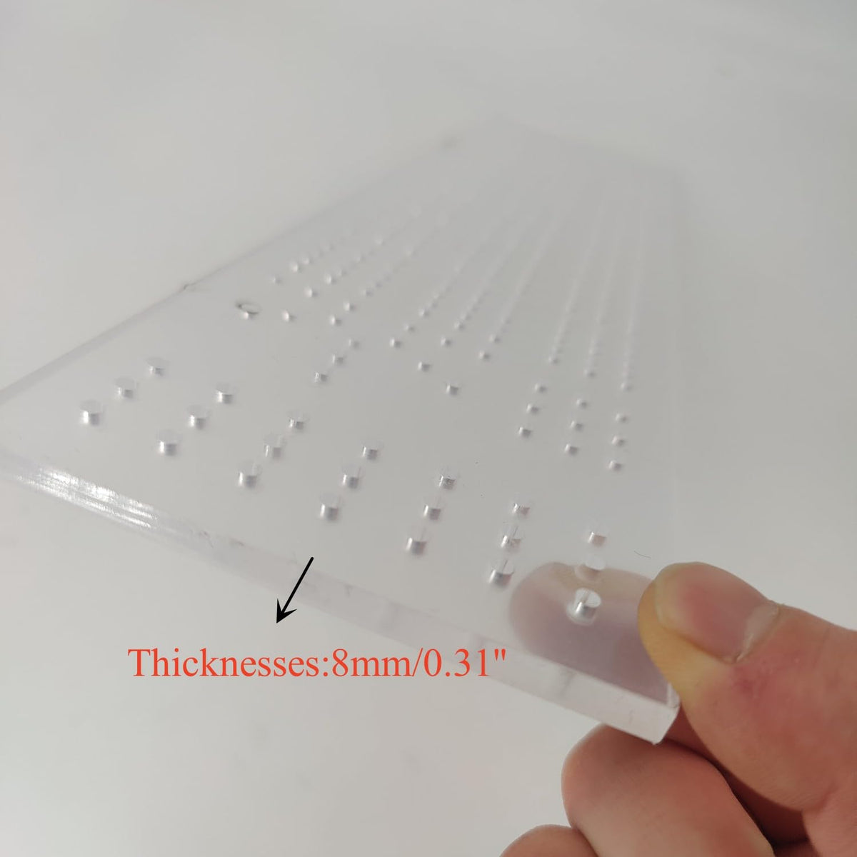 KINGRIA Acrylic Cribbage Board Templates 1/4'' Thick DIY Router Guide Kit for Cribbage Game Unique 3-Track Heavy Duty Woodworking Guide for DIY Game Board.
