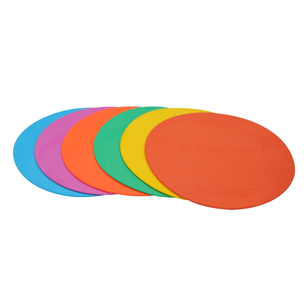 Eco Walker Spot Markers 6pcs 4inch 6inch 8inch 10inch 12inch Floor Marker for Kids Agility Training (8inch)