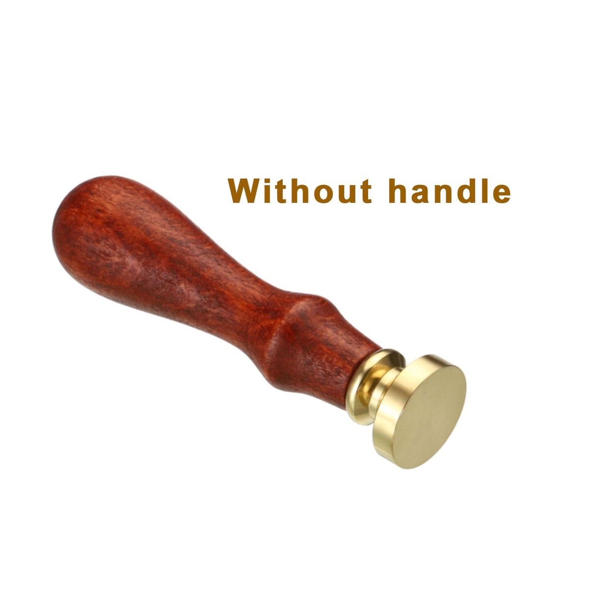 PATIKIL 30mm Blank Wax Seal Stamp, 3 Pack Round Sealing Wax Stamp Vintage Retro Brass Head for Envelope Invitation Cards