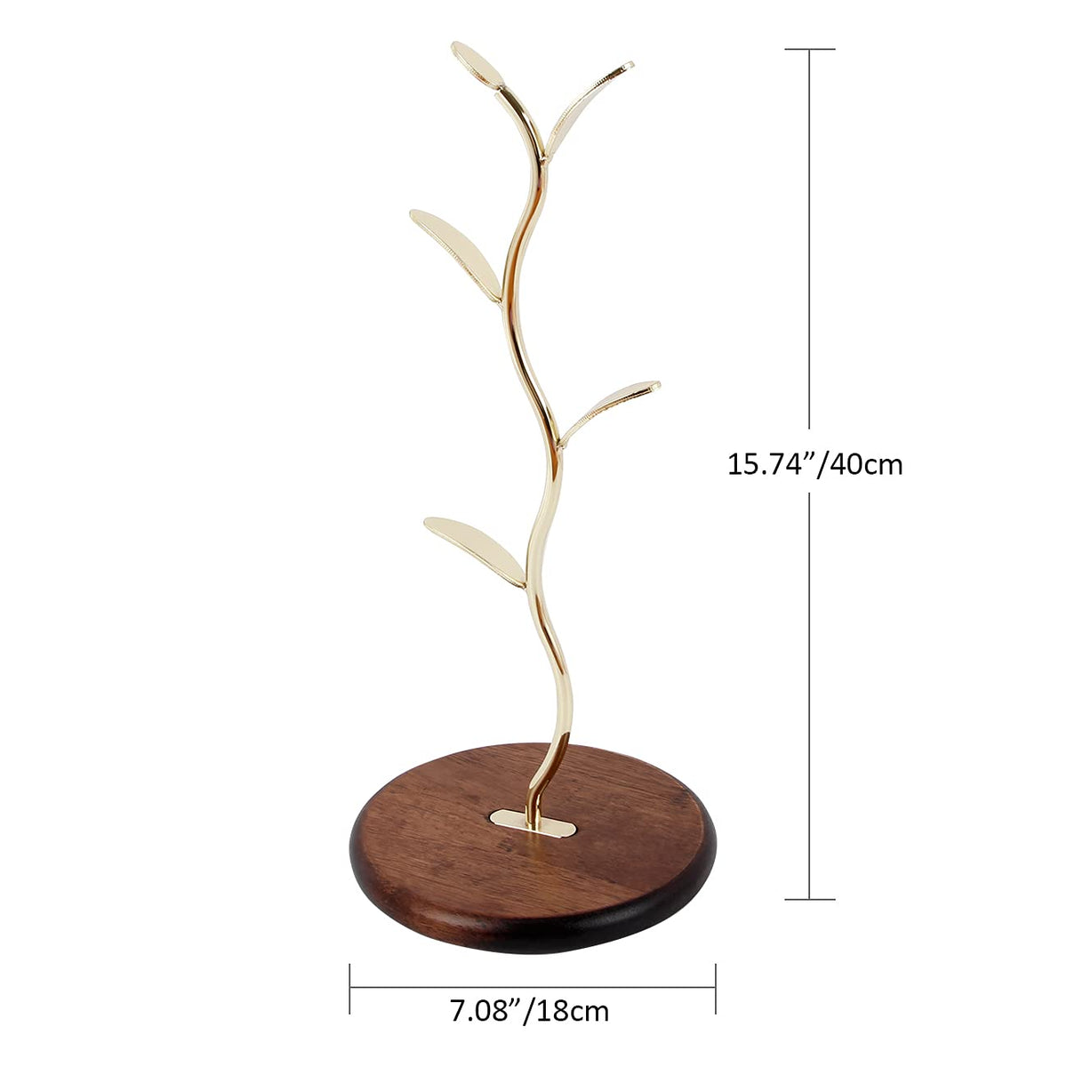 HoroM Gold Coffee Mug Tree for Counter, Coffee Mug Holder Stand, Mug Rack Countertop