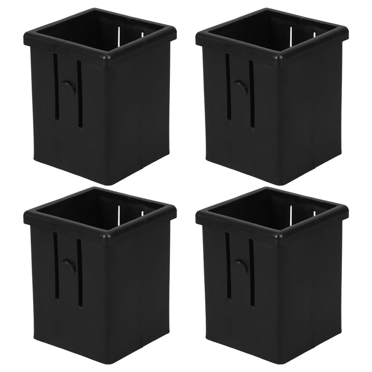 Mipcase 4Pcs Hollow Tube Inserts Sleeve Converter for Fitness Equipment Square Tube Inner Adapter 2.36X1.88X1.88In Smooth Sliding Bushing for Exercise Machines Stability Enhancer for Strength Training