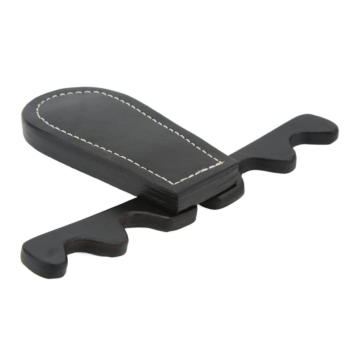 Diydeg Pool Stick Holder, Portable Collapsible Cue Rest Cue Stick Holder Holds 4 Cues Against Table, Saddle Leather Billiard Cue Rack Pool Cue Holder Claw for Pool Table, Bar and Chair