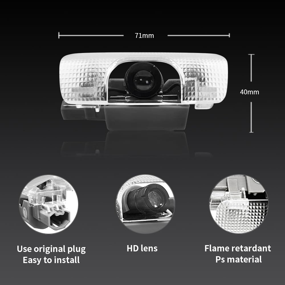 akarin LED Car Door Logo Lights Projector Lamp for Toyota 4Runner Tundra Sequoia Venza Land Cruiser - USA Flag Design