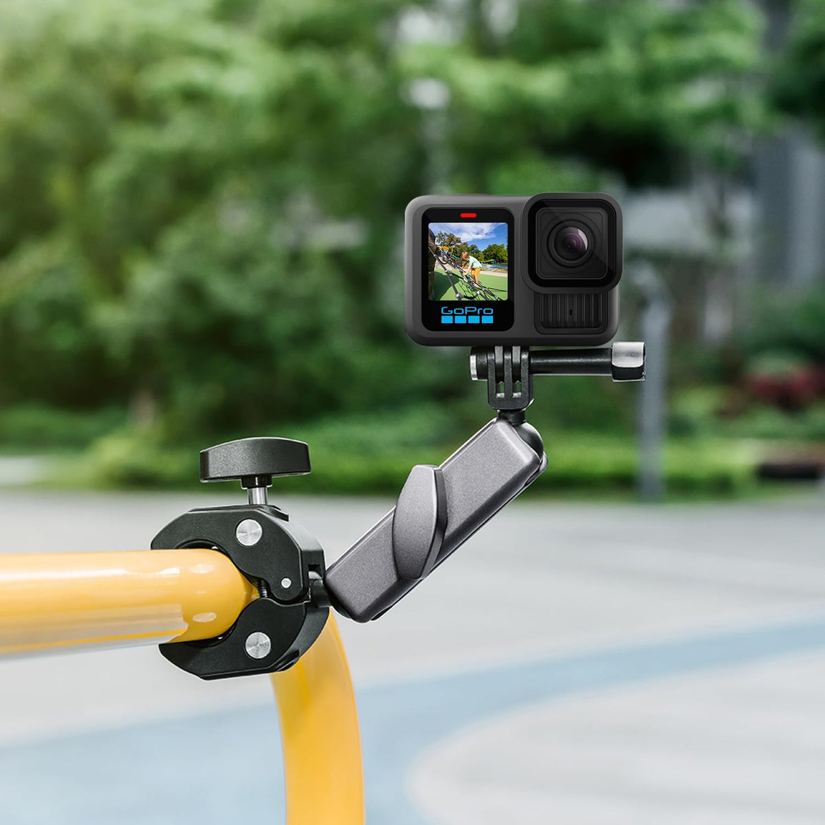 Suptig Camera Mount Super Clamp Pole Mount Tripod Clamp for Phon, Gopro Hero 13 Hero 12 11 10 9 8 7 6 5, Gopro max2, Insta 360, DJI osmo Canon DSLR etc.