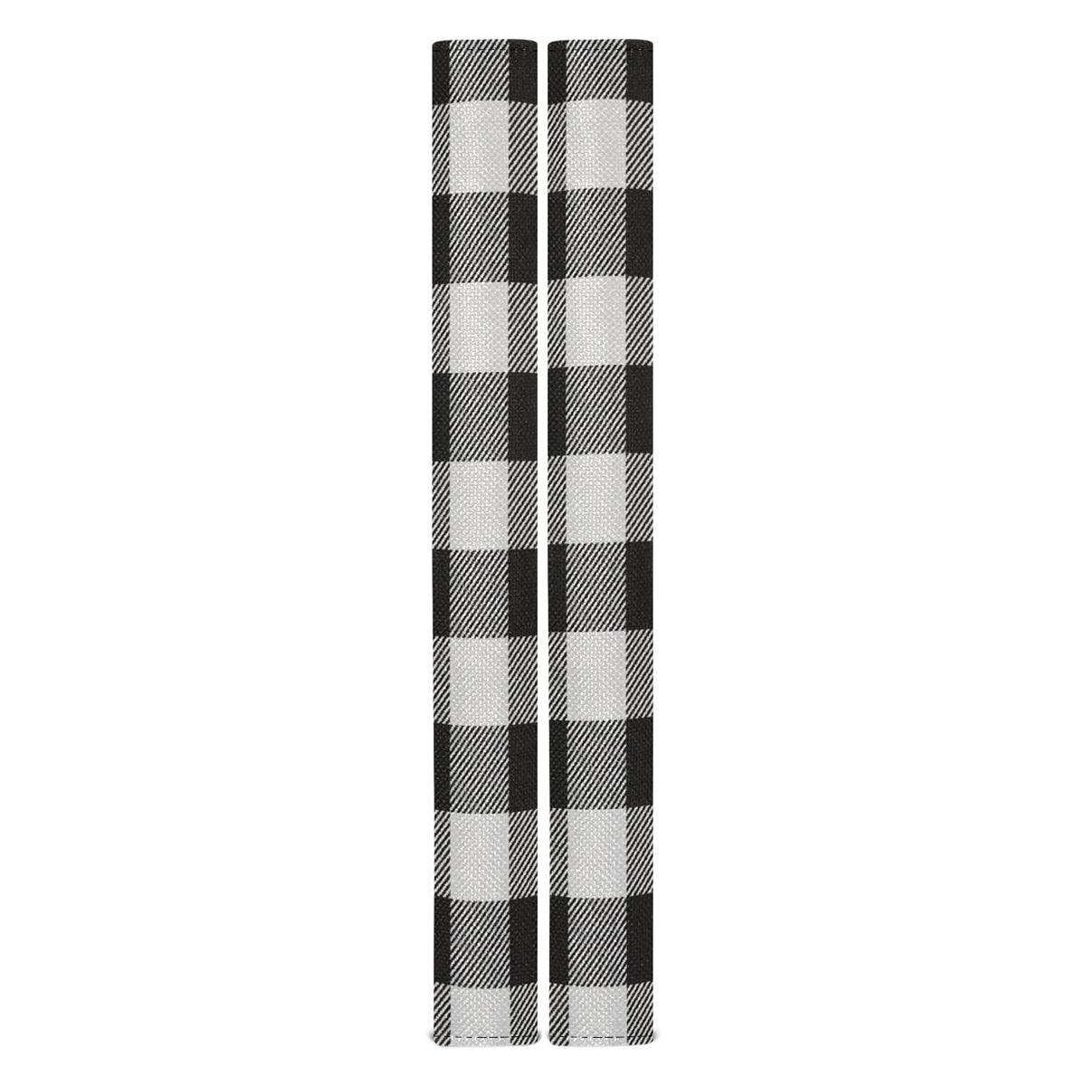 xigua 2Pcs White Black Buffalo Plaid Refrigerator Door Handle Cover Kitchen Appliance Decor Fridge Oven Dishwasher Handles Antiskid Door Knob Protector Keep Off Fingerprints