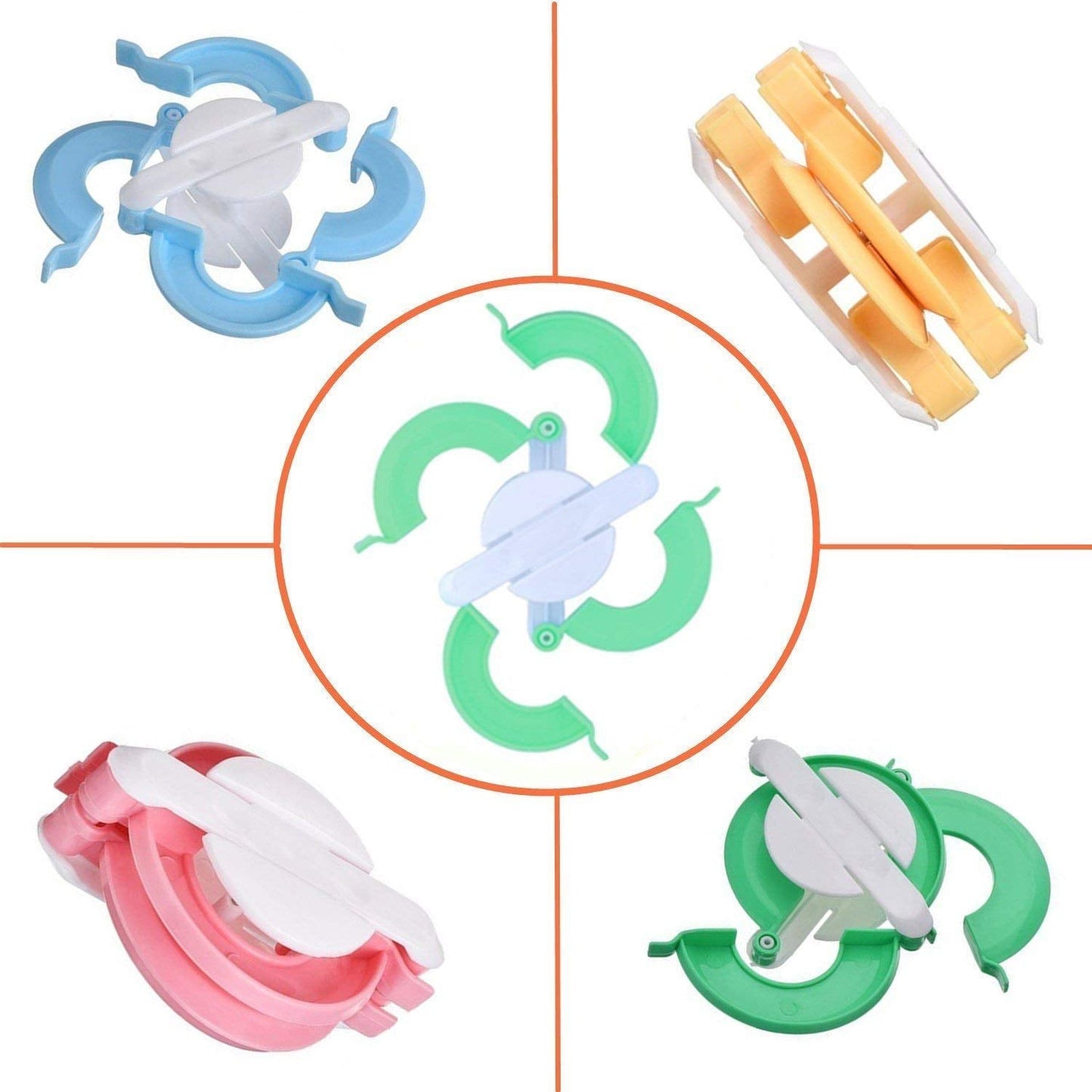 𝐘𝐚𝐫𝐧 𝐖𝐢𝐧𝐝𝐞𝐫 - Yarn Ball Winder Easy to Set Up and Use - Hand Operated Yarn Winder 3.5 Ounce Capacity +1 Set 4 Size pompom maker +20 PCS Needle Button Set + 1 PCS Scissors