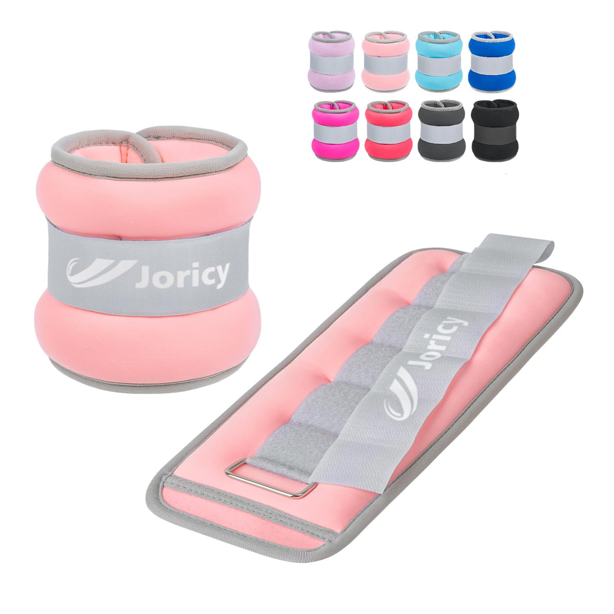 Ankle Weights, Wrist Leg Arm Weights for Women Men Kids with Adjustable Straps, Strength Training Weighted for Jogging, Running, Walking, Fitness, Gym Workout - 3LBS Pair (1.5 LB Each Weight), Light