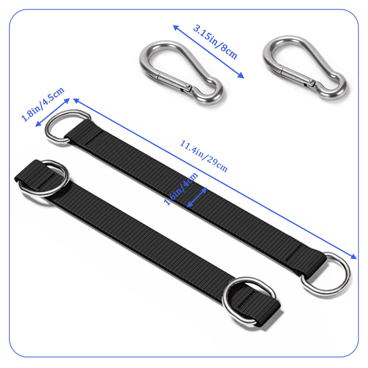 Favuit Fitness Pulley Cable Attachments, Tricep Extension Strap Cable Attachments Straps Cable Pulley System Accessories Home Gym Fitness Strap for Greater Range of Motion (Straps)