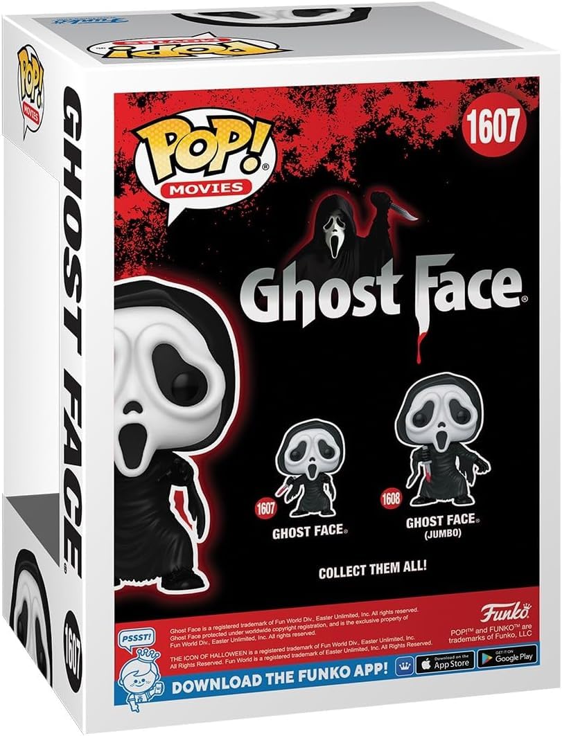 POP Movies: Scream - Ghostface Funko Vinyl Figure (Bundled with Compatible Box Protector Case) Multicolor 3.75 inches