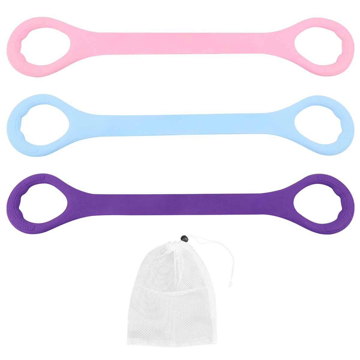 Figure 8 Fitness Resistance Band, 3pcs Arm Back Shoulder Exercise Bands Training Elastic Ropes for Working Out, Exercise Equipment for Physical Therapy,Yoga,Pilates, Stretching