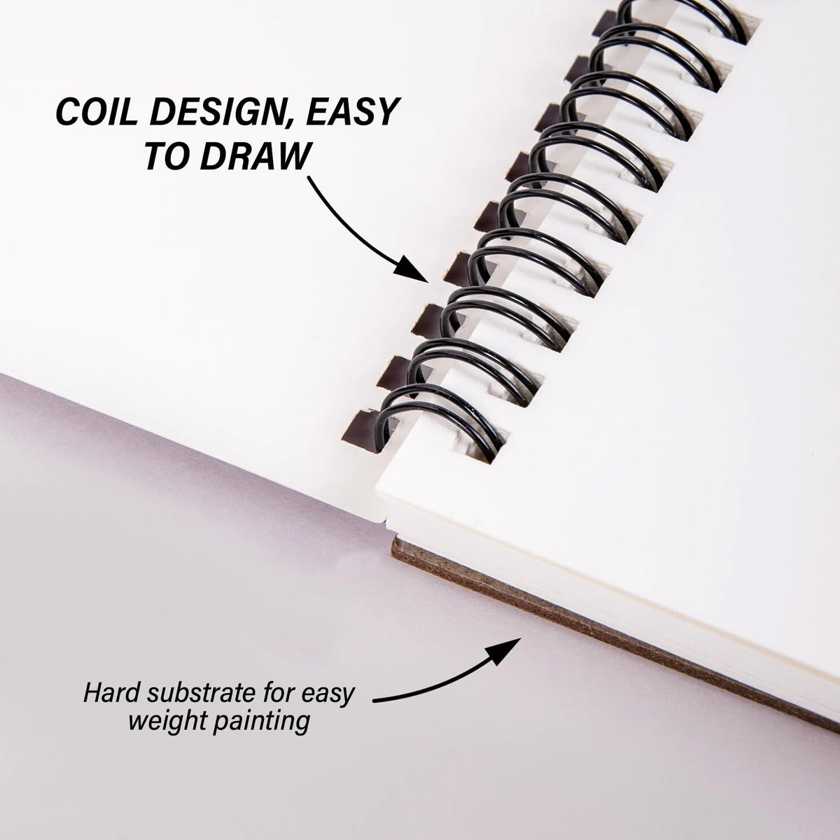 Deokke Sketchbook Top Spiral Bound Sketch Pad, 9 x 12 inch,100GSM Thick Paper,50 Sheets 100 Pages,Art Sketch Book Aesthetic Cute Drawing Writing Paper for Girls Women-Sun Moon