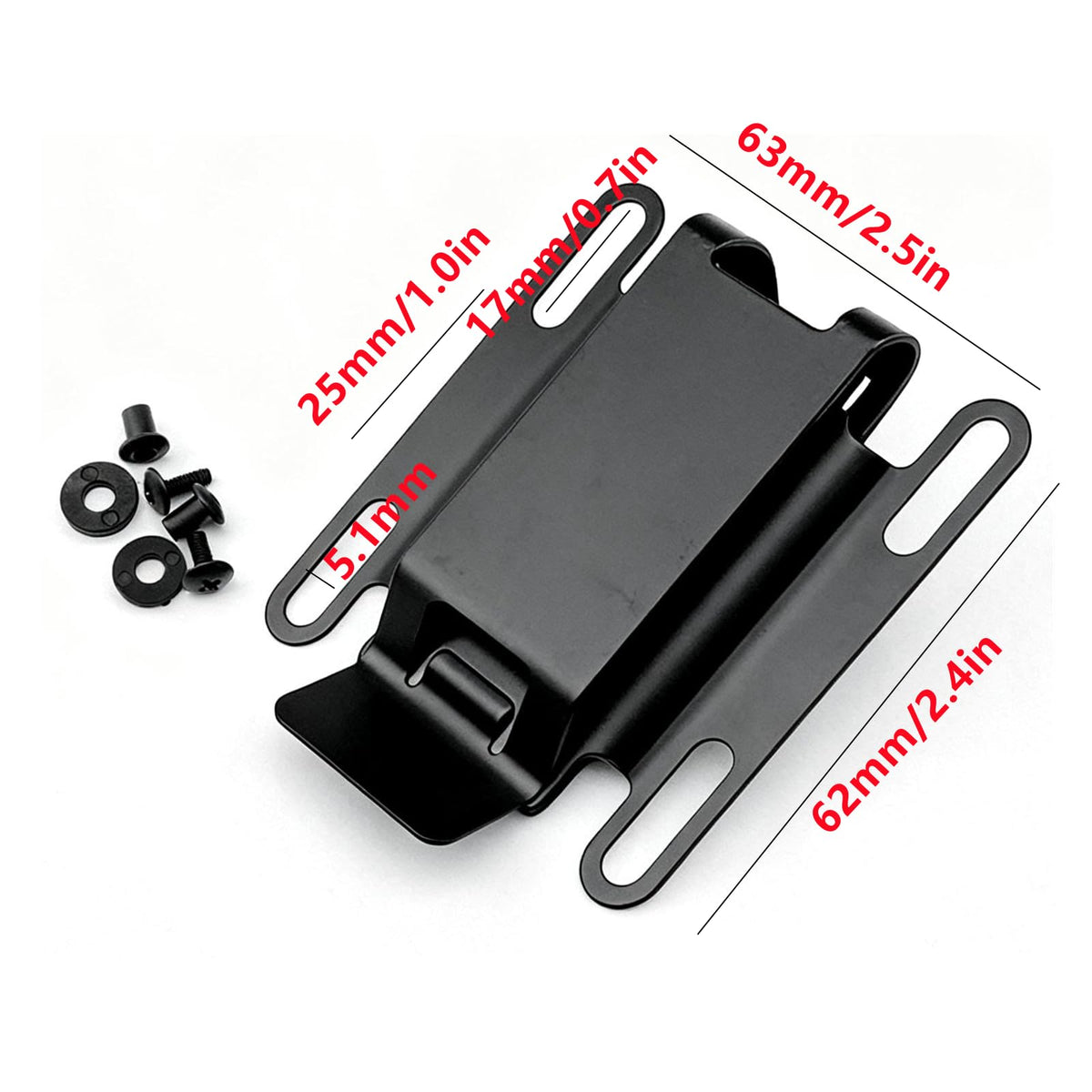 FJYXCHENXM 2 Pairs Stainless Steel Kydex K Sheath Clip, Universal Knife Scabbard Waist Clip – Ideal for Securing Knife Sheaths on Belts During Outdoor Camping, Hiking & Daily Carry