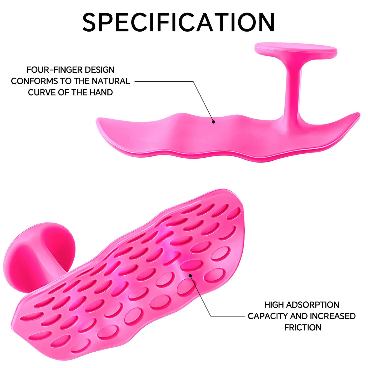 GoBene Pink Lifting Grips Women Rubber Weight Lifting Grips for Men Women, Hand Palm Protection Grips for Training and Exercise