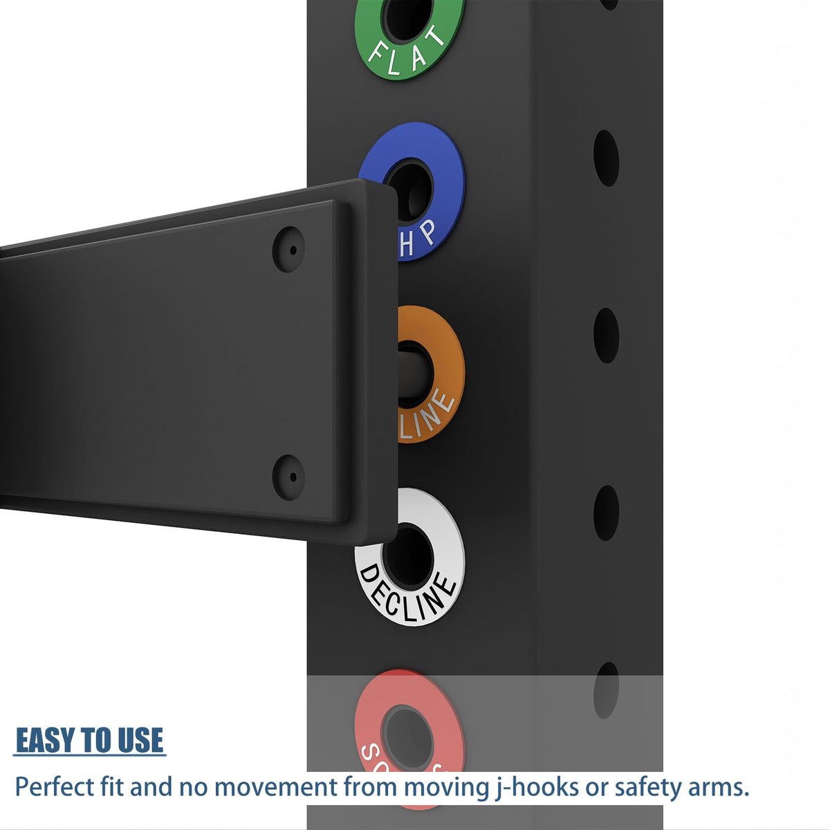 Power Squat Rack Barbell Magnetic Position Markers Reminders Label for Home & Garage Gyms, Squat Rack Magnets Identifier Rings (0.75" Inner Circle)