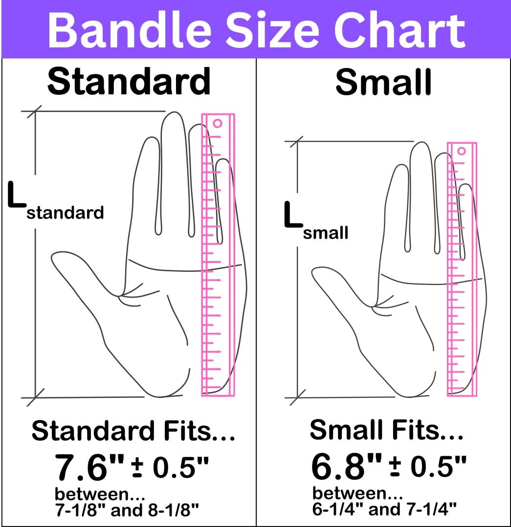 Bandles™ - True Ergonomic Resistance Band Handles | Unleash the Full Potential of Pain-Free, Full-Body Workouts | Durable & Comfortable for High-Intensity Training (2 Handles) (Purple, Standard)