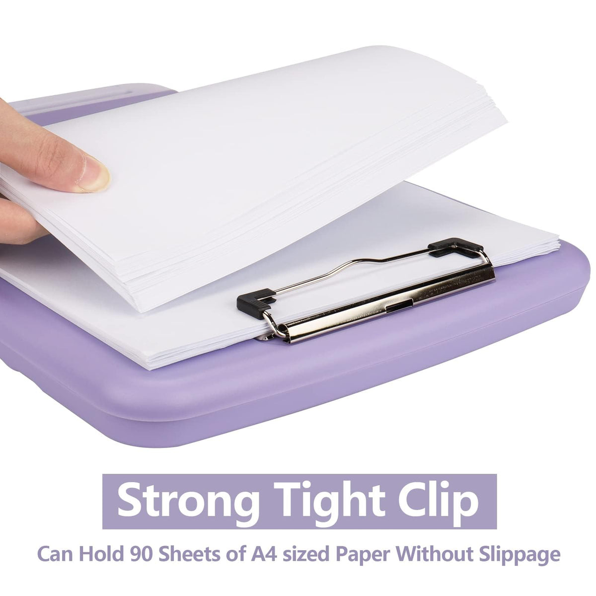 SFLHHDM Clipboard with Storage, Clip Boards 8.5x11, Plastic Clipboard with Pen Holder, Purple Clipboards, Clip Board Folder for Women Teachers Work, School & Office Supplies