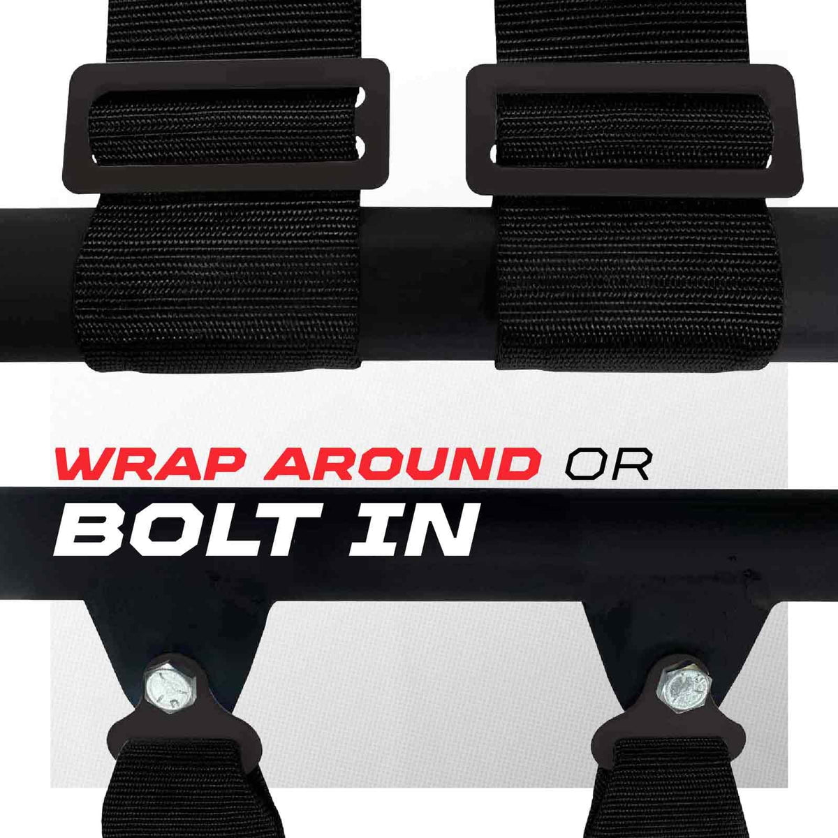 1pc 2" Black SFI Certified 5 Point Harness for Bucket Seat w/quick release Race Latch, Racing Harness 5 point Race Car UTV RZR 5pt [6071]