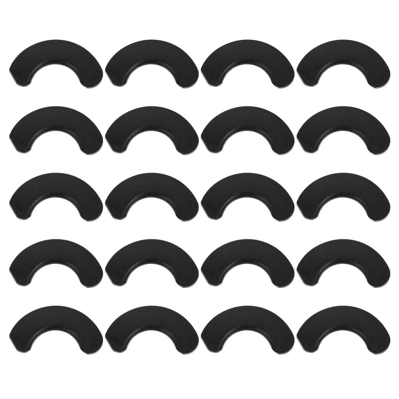 BESPORTBLE Deadlift Jack 20pcs Dumbbell Pads Practical Dumbbell Holders Replacement Parts Exercise Equipment Home Gym Fitness Supplies Black Powerlifting Chock