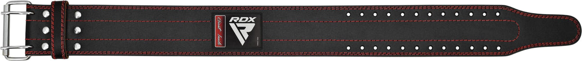 RDX Weight Lifting Belt for Men Women, IPL USPA Approved, 6mm Thick 100% Leather, 4” Powerlifting Back Support, Squat Deadlift Bodybuilding Exercise Fitness Gym Workout Strength Training up to 700 LBS