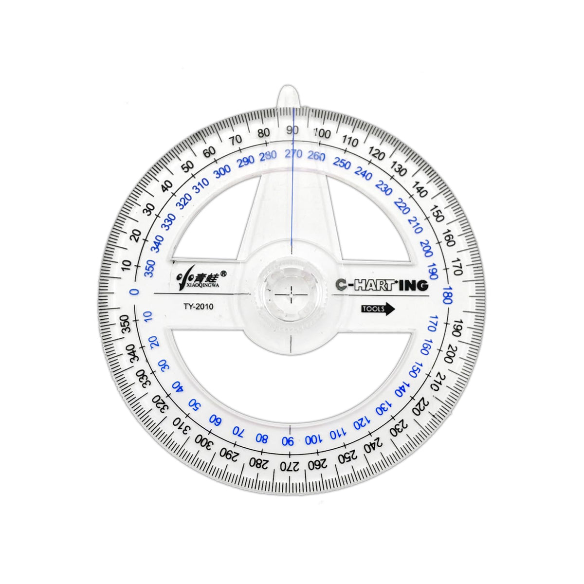 360° Protractor Set (20-Pack) – Clear Plastic Math Protractors for Geometry, Drafting & Angle Measurement – 4-Inch Swing Arm Protractor Ruler for Students, Engineers & Artists