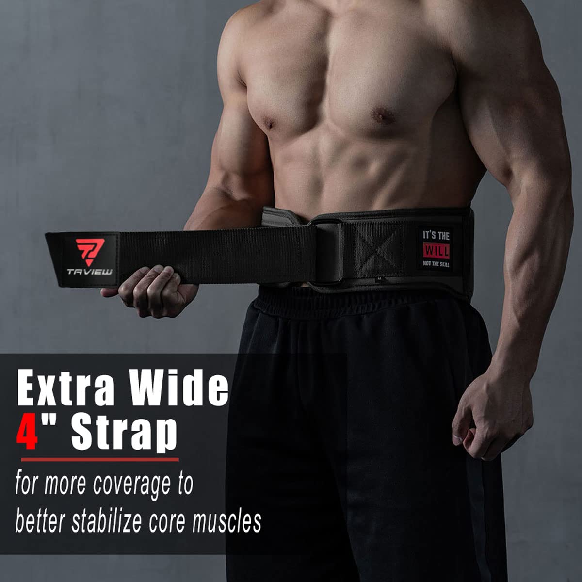 Weight Lifting Belt, Weightlifting Belt,Workout Gym Powerlifting Belt 7 inch,Fitness Back Support for Cross Training, Squats, Lunges