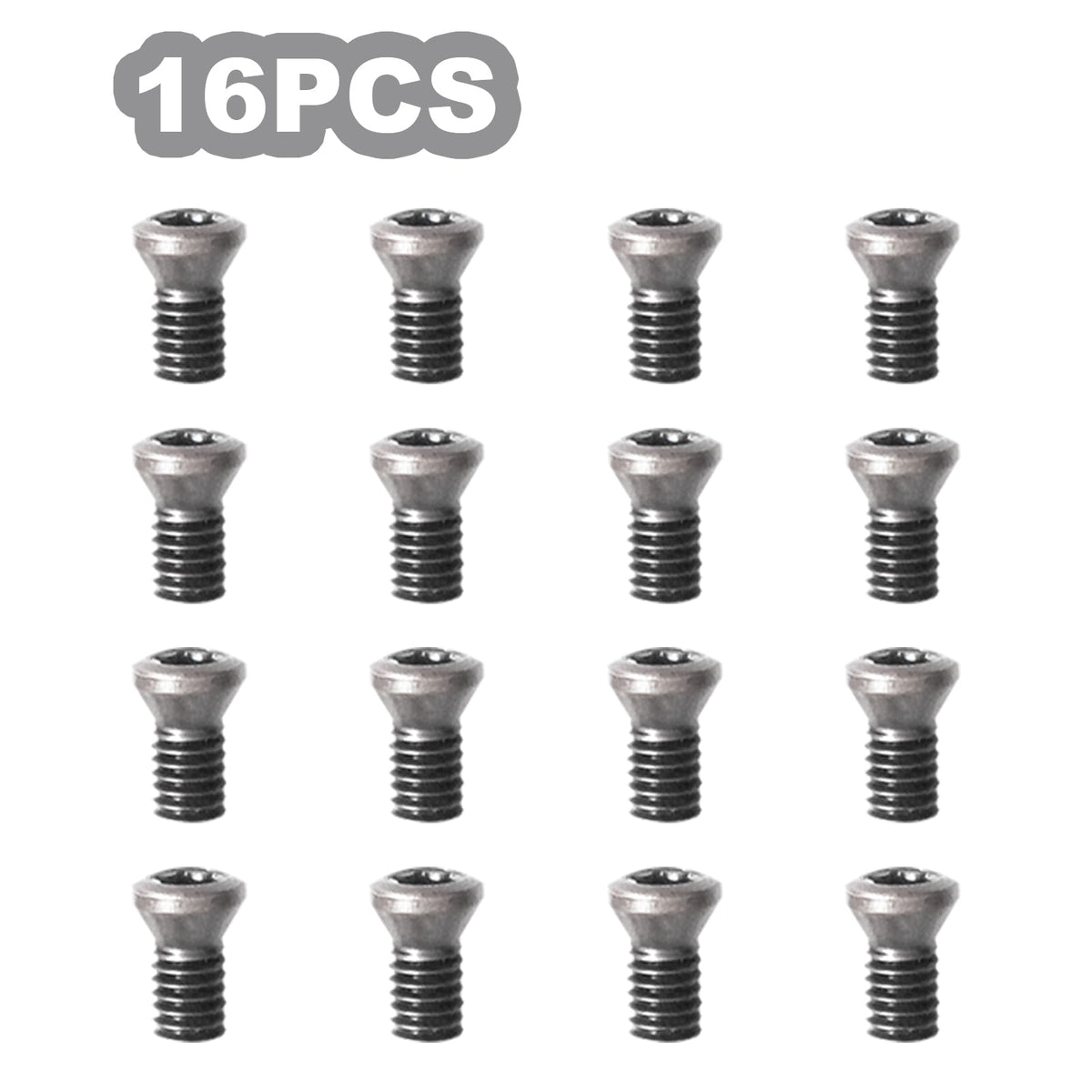 Diraeen 32pcs Carbide Lathe Tools,Tungsten Cutters Inserts Set for Wood Lathe Turning Tools, Include 11 mm Square with Radius, 12 mm and 8.9 mm Round, 30 x 10 mm Diamond,Screws
