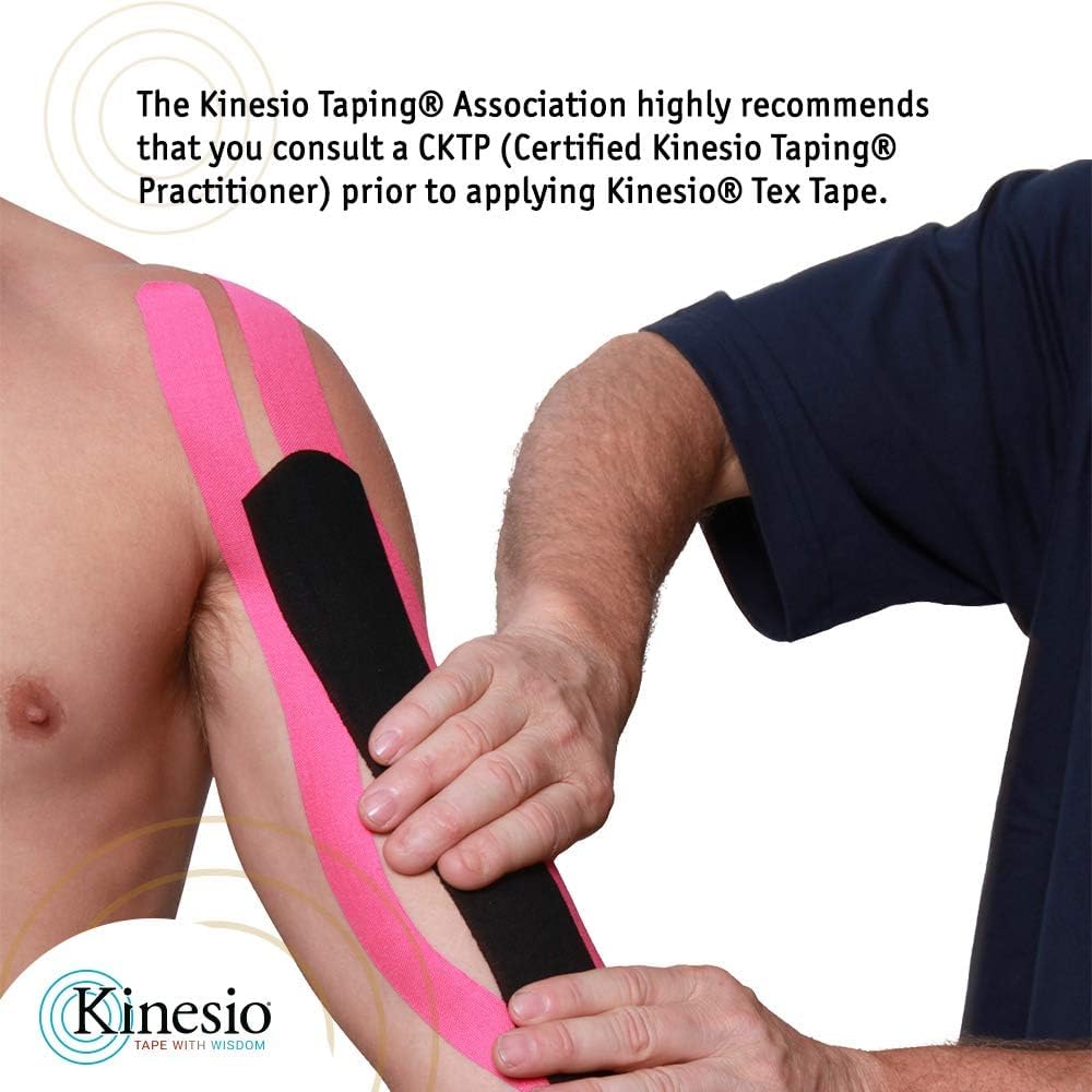 Kinesio Taping - Elastic Therapeutic Athletic Tape Tex Gold FP - Blue – 2 in. x 16.4 ft