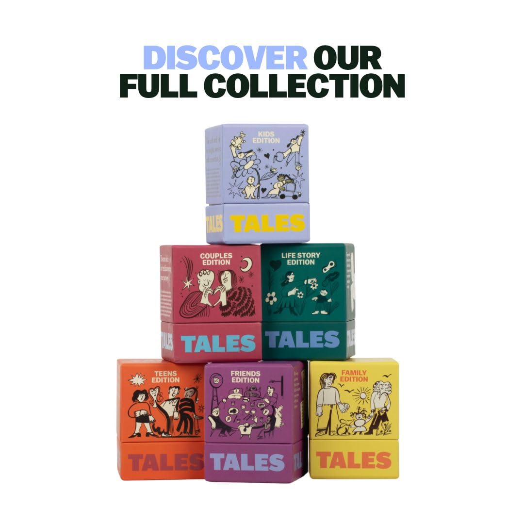 TALES 150 Conversation Cards, Kids Edition, Fun Family Games for Kids, Perfect for Dinners, Road Trips, Classrooms & Game Nights, Gifts & Gatherings, Conversation Starters to Spark Creativity