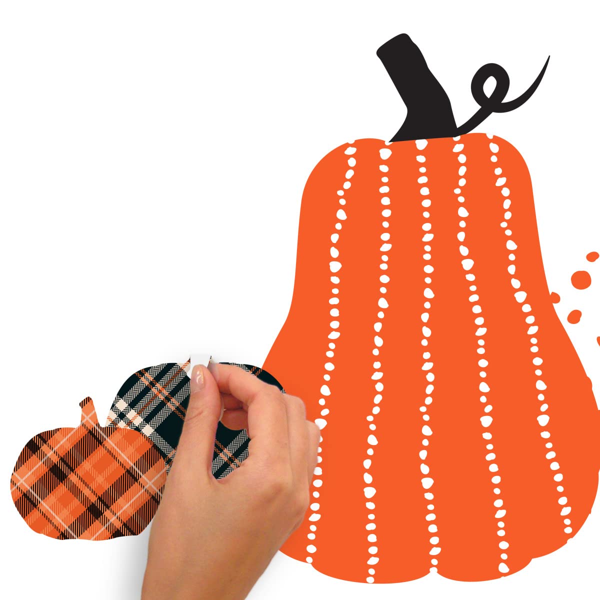 RoomMates RMK5148SCS Decorative Pumpkins Peel and Stick Wall Decal