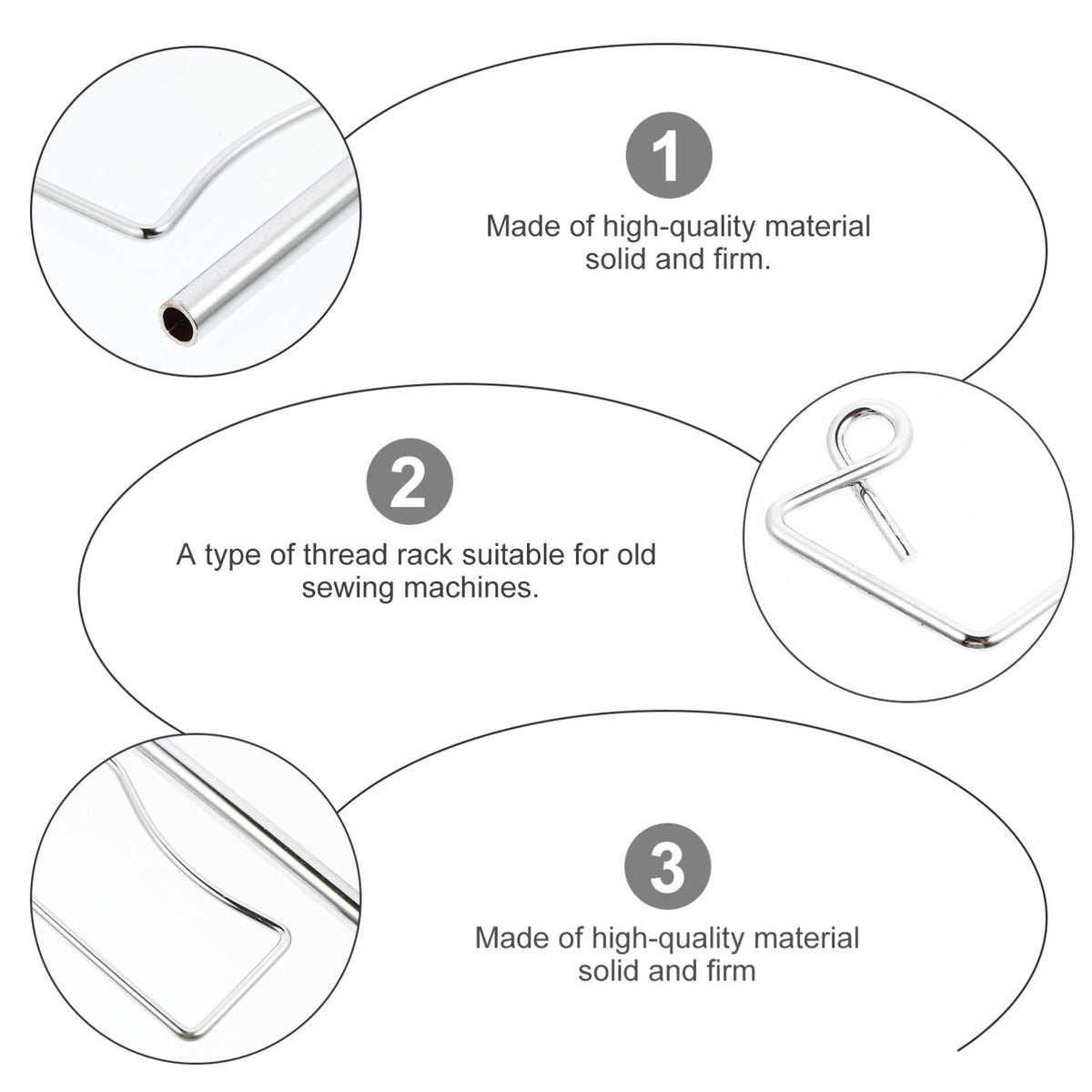 EXCEART Metal Embroidery Stand Adjustable Single Thread Spool Holder Universal Full Metal Single Cone and Spool Thread Rack Sewing Quilting Thread Holder