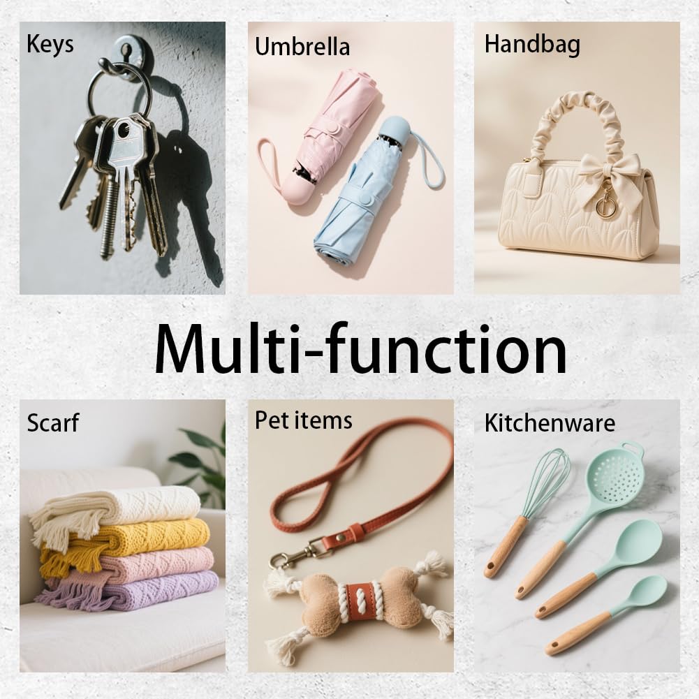 DELORIGIN Gothic Style Skull Hand Key Holder Divination Key Hooks Organizer Hanger Playing Cards Wall Mounted Wooden Key Rack with 5 Key Hooks for Home Entryway Front Door Kitchen Hallway Bedroom