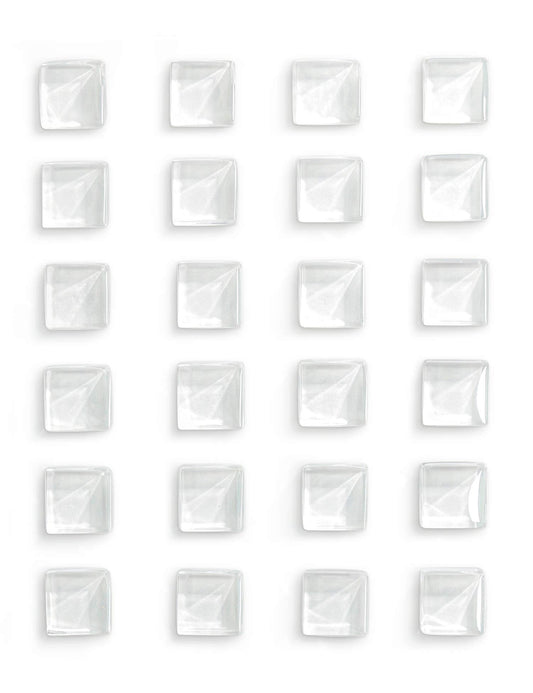 Mymazn Fridge Magnets Refrigerator Magnets for Fridge Cute Glass Magnets Decorative Kitchen Office (White)
