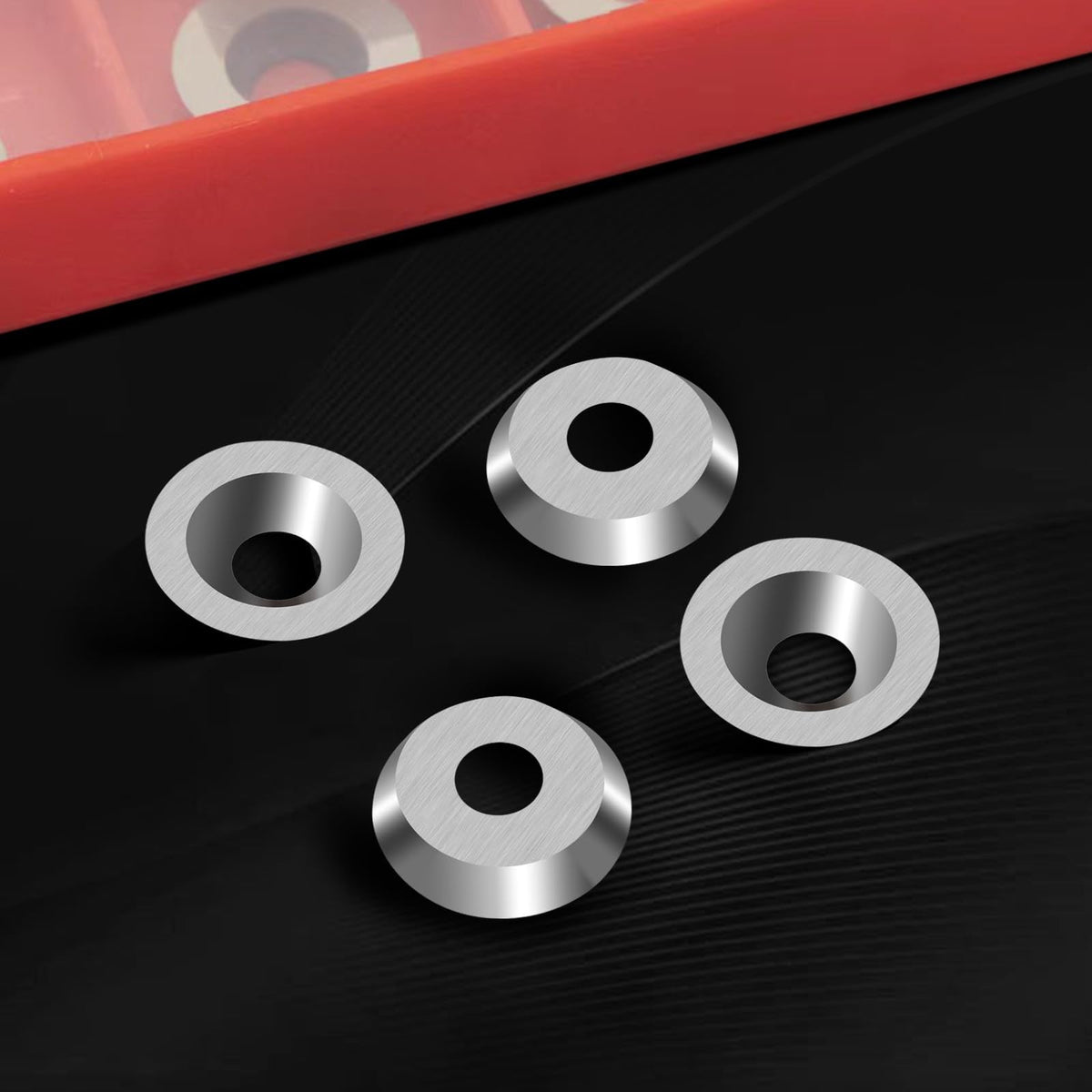 16mm Round Carbide Inserts for Woodturning, Indexable Tungsten Carbide Cutter Inserts Set fits for DIY Woodworking Wood Lathe Turning Finisher Hollower Tools with Screws 10pcs (M5*12)