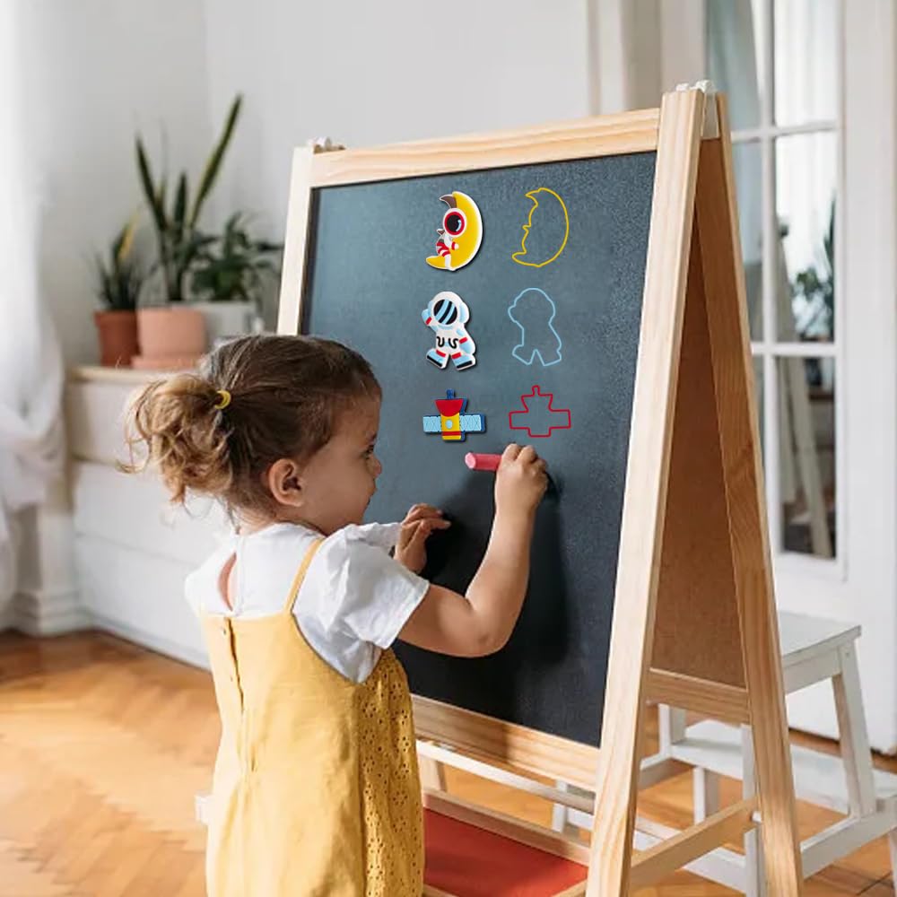 Space Astronaut Series Creative Fridge Magnets, Firmly & Stably Adsorbed Decorative Magnets for Refrigerators Whiteboards Crafts Kids Learning Toy