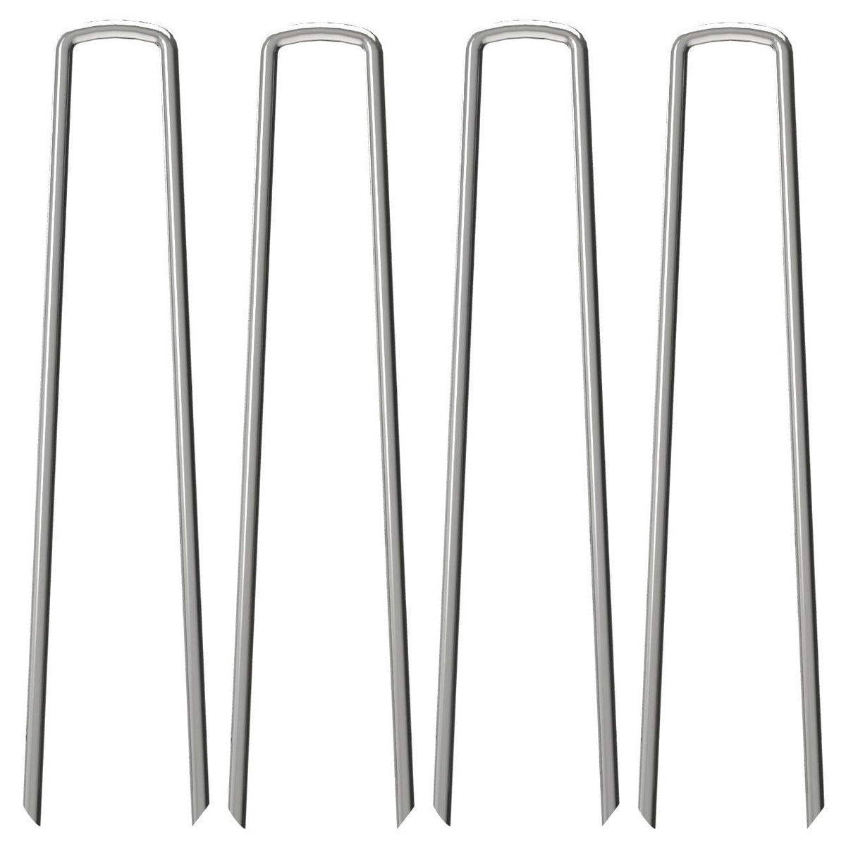 OK5STAR 200 Pack 12" Garden Stakes Pins,Heavy Duty Garden Landscape Staples Stakes Pins Galvanized Landscape Fabric Staples Sod Ground Staple for Anchoring Weed Barrier Fabric