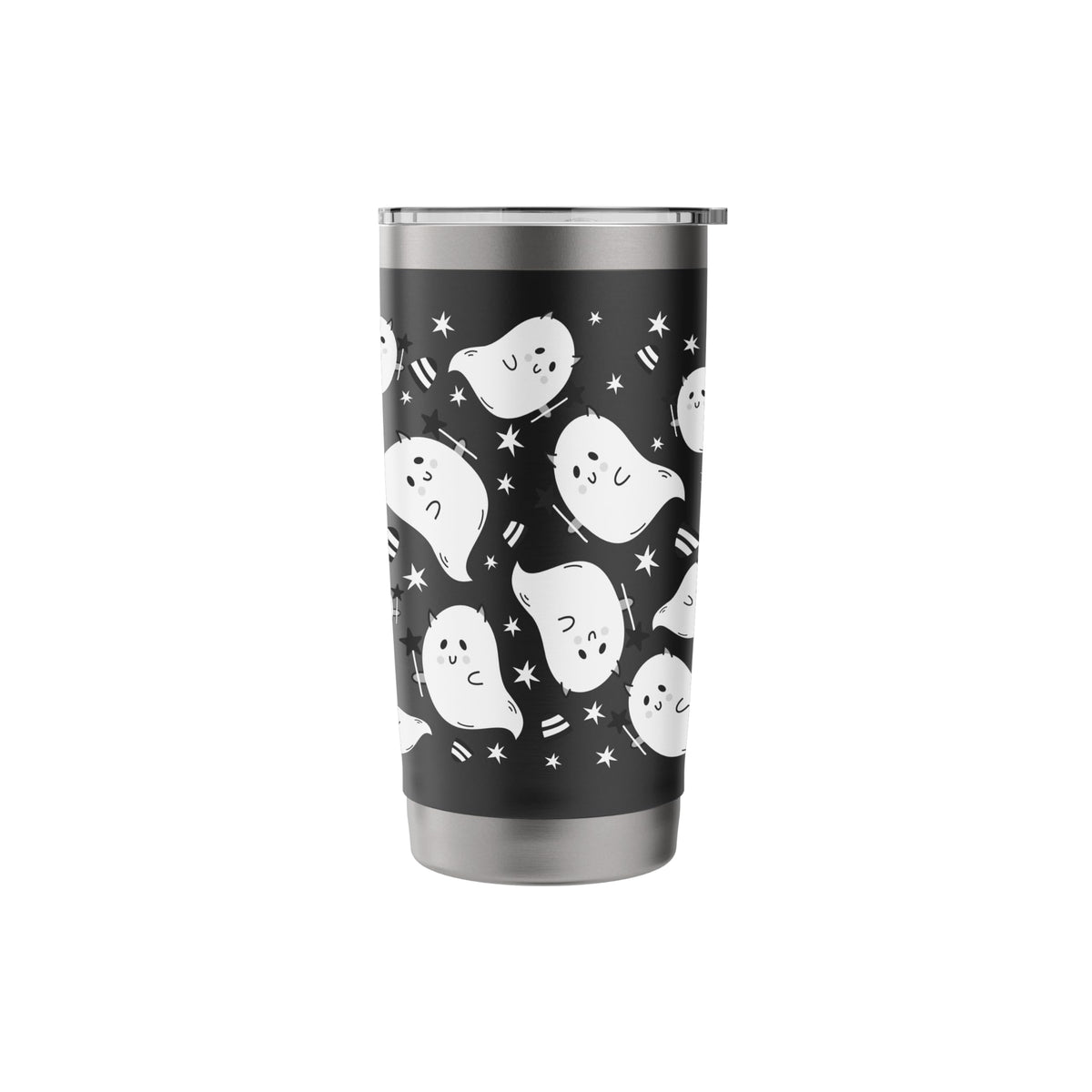 Halloween Ghost, Funny Cute Ghost Print Stainless Steel Insulated Tumbler