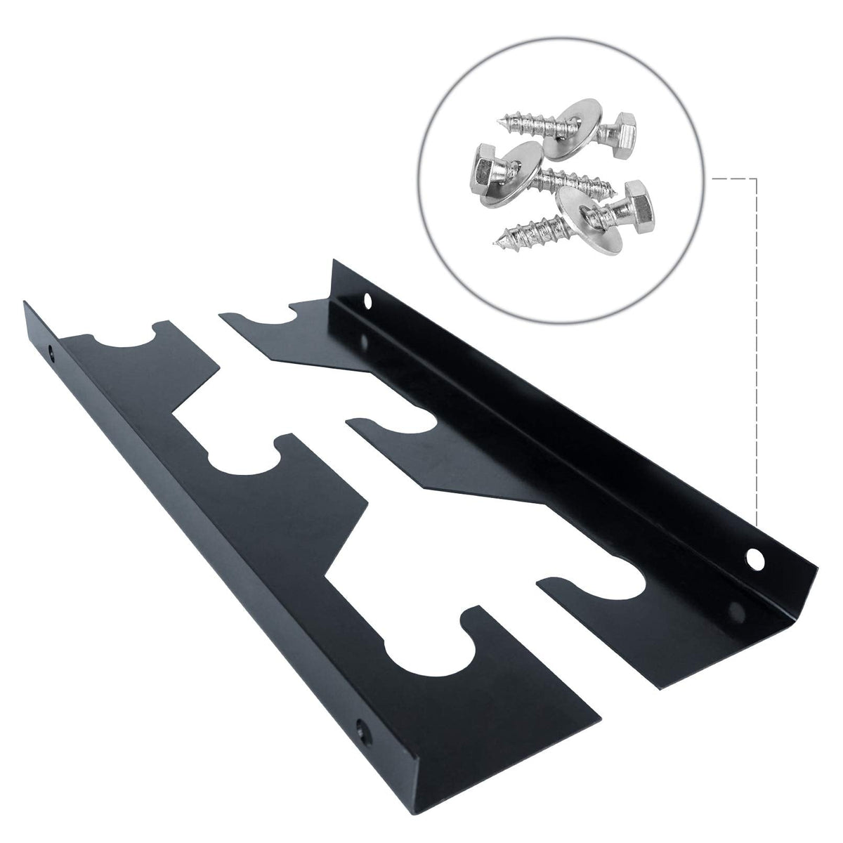 Luwint Barbell Holder Wall Mount, Horizontal 3 Weight Bar Storage Rack